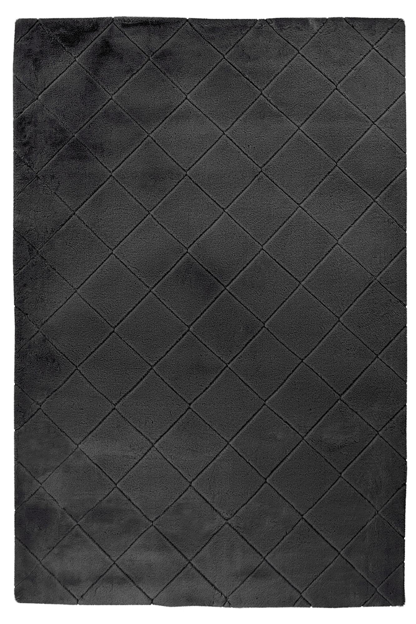 Hochflorteppich Schwarz Imala ca. 160x230 cm - Schwarz, Basics, Textil (160/230cm) - Kayoom