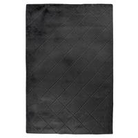 Hochflorteppich Schwarz Imala ca. 160x230 cm - Schwarz, Basics, Textil (160/230cm) - Kayoom