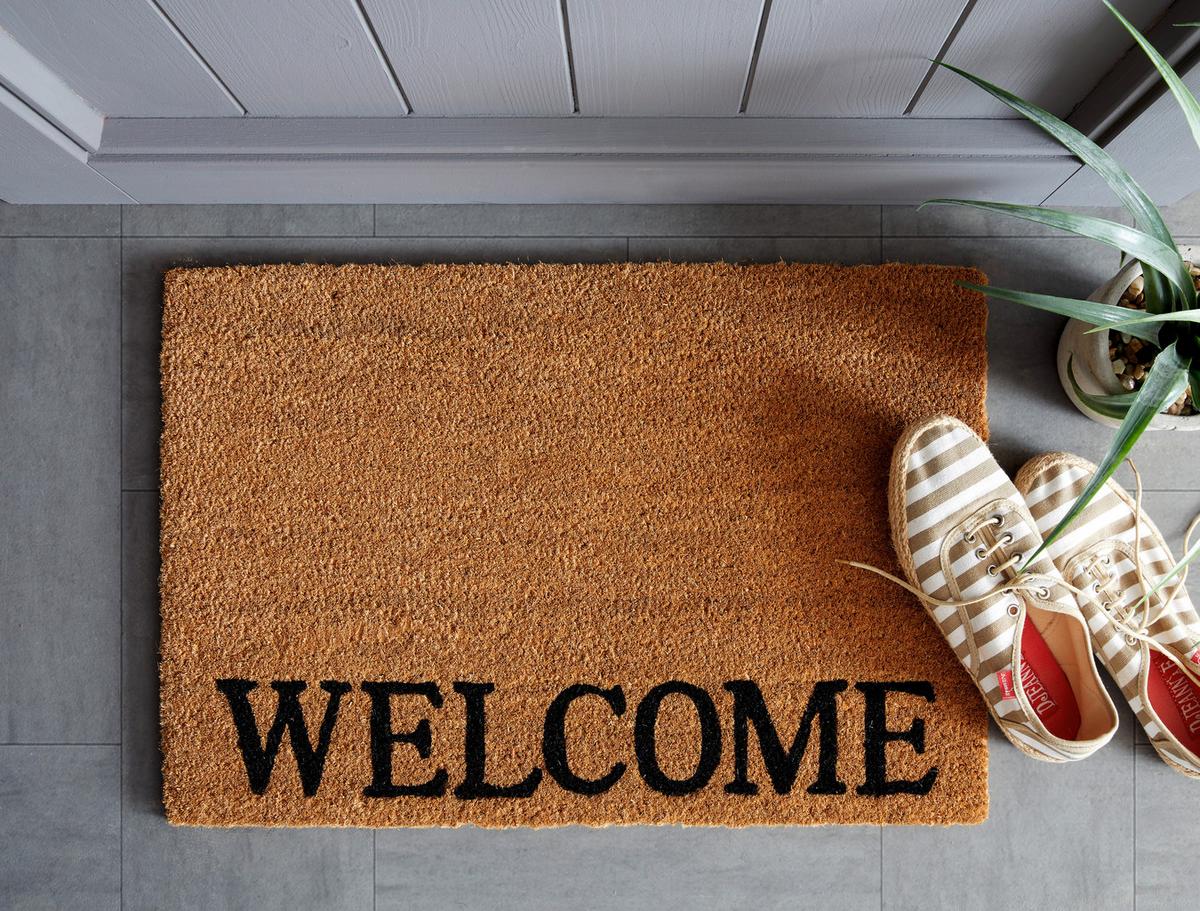 DVEŘNÍ ROHOŽKA Welcome, 40/60cm, přírodní - přírodní barvy, textil (40/60cm) - Mömax