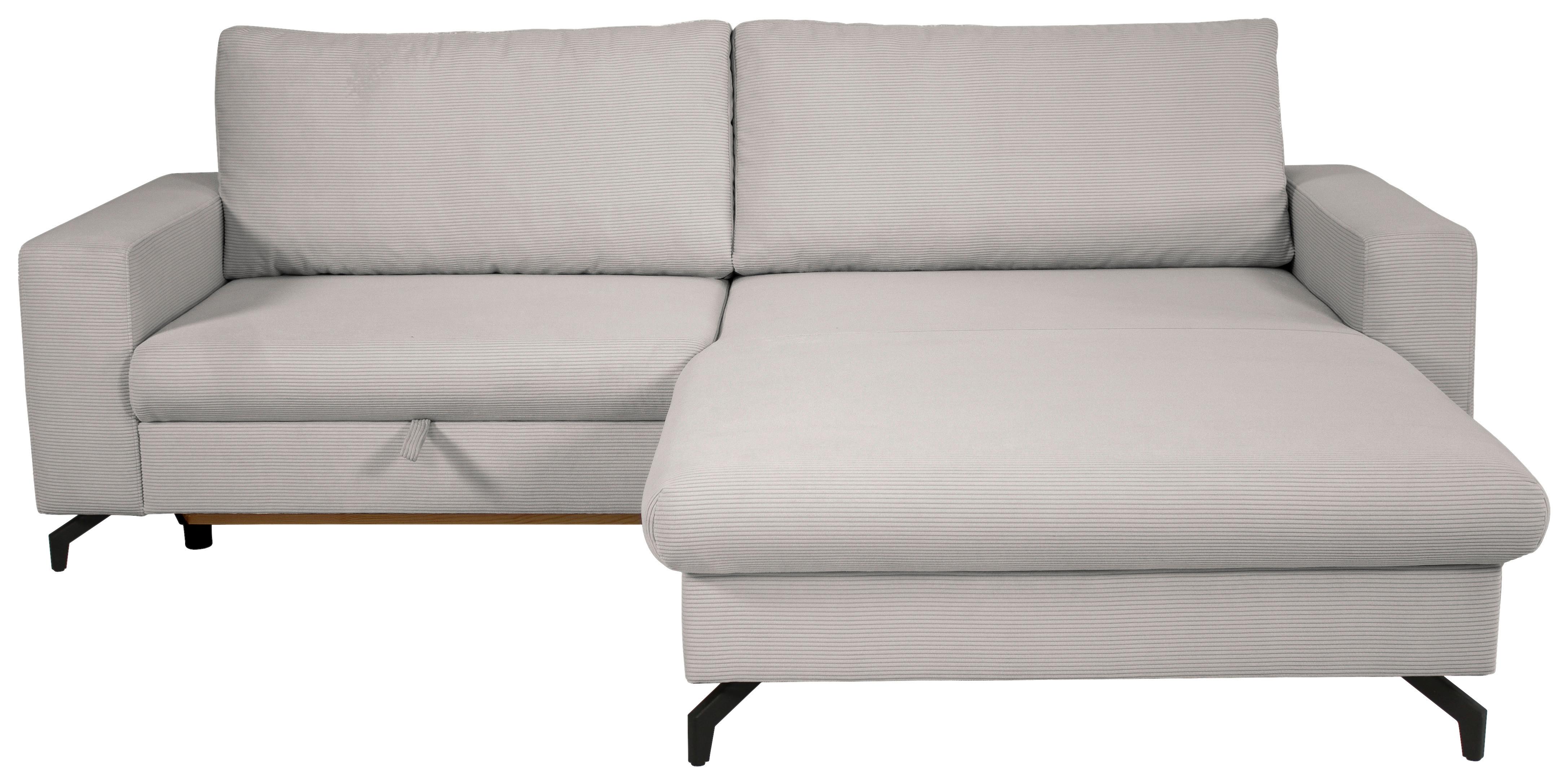 Ecksofa Clara Silberfarben B: 240 Cm