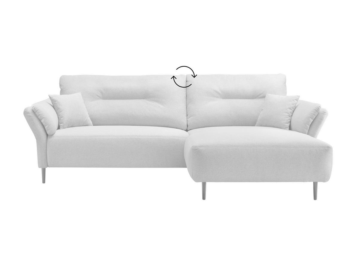 Ecksofa Piatelli Grau S: 269x172 cm - Schwarz/Grau, MODERN, Textil (269/172cm) - MID.YOU