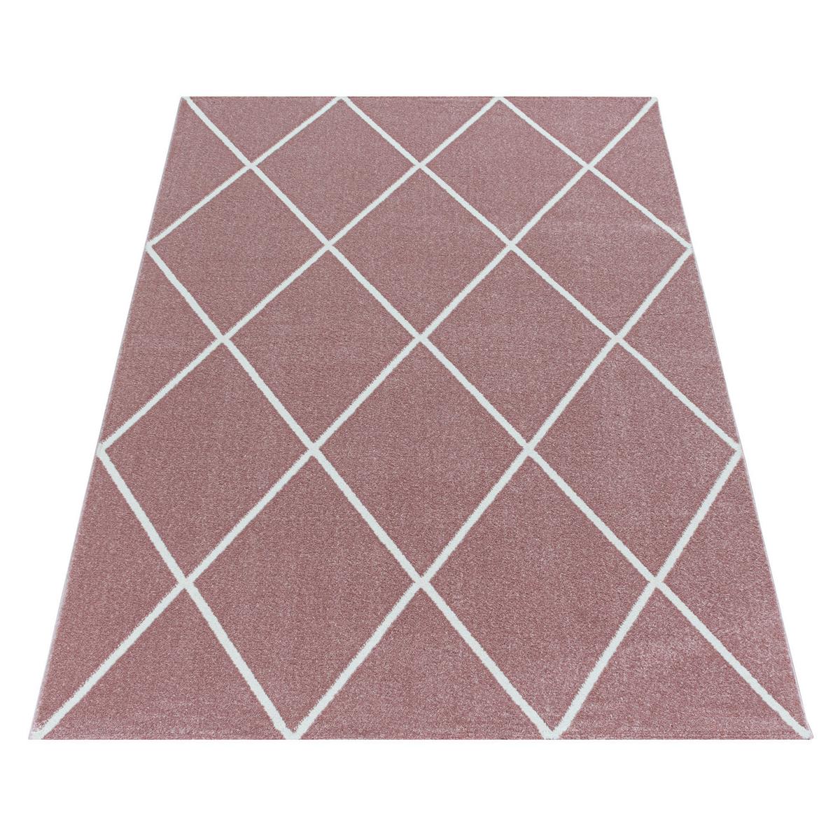 Hochflor Teppich Rosa Rio 80x150 Cm - Rosa, Basics, Textil (80/150cm)