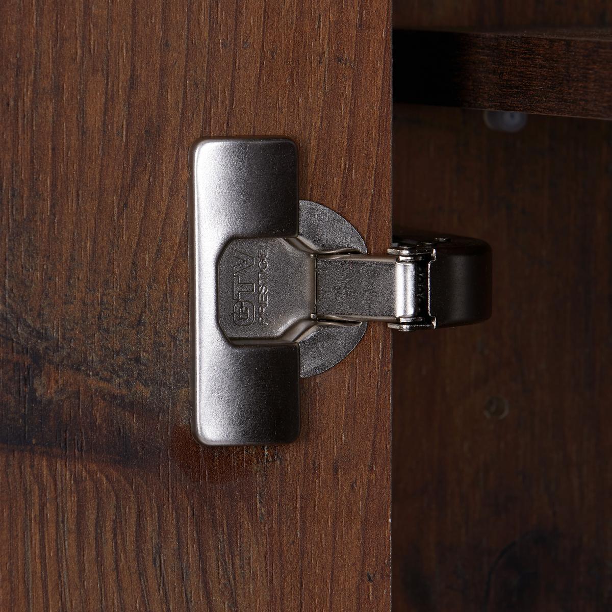 Előszobafal Ontario - tölgyfa színű/szürke, Trend, faalapú anyag/Üveg (128,5/200/37cm) - Ondega