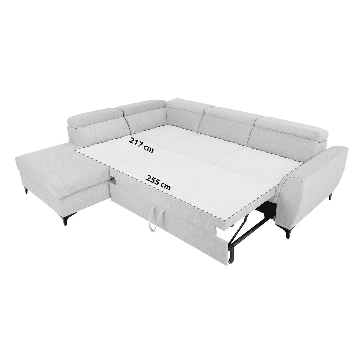 Ecksofa Lapis Dunkelbraun S: 217/255 Cm - Dunkelbraun/Schwarz, KONVENTIONELL, Textil (217/255cm) - MID.YOU