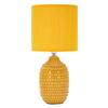 Tischleuchte Points Gelb B: 15 Cm - Gelb, Basics, Keramik/Textil (15/30.5/15cm)