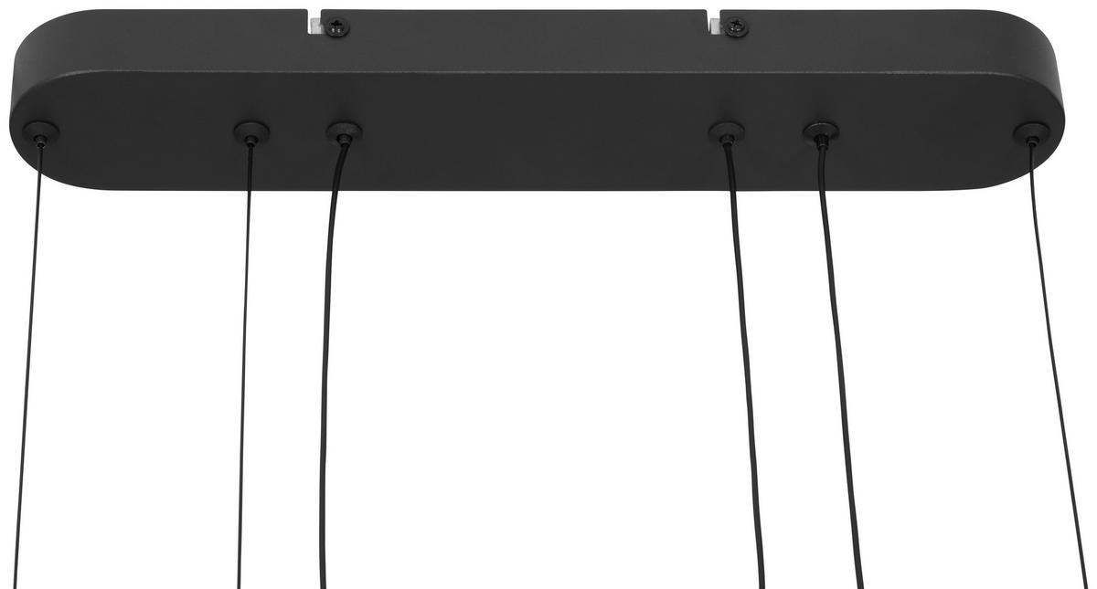 LED-Hängeleuchte, 3800k Gutzi - Schwarz, MODERN, Kunststoff/Metall (40/23/50cm)