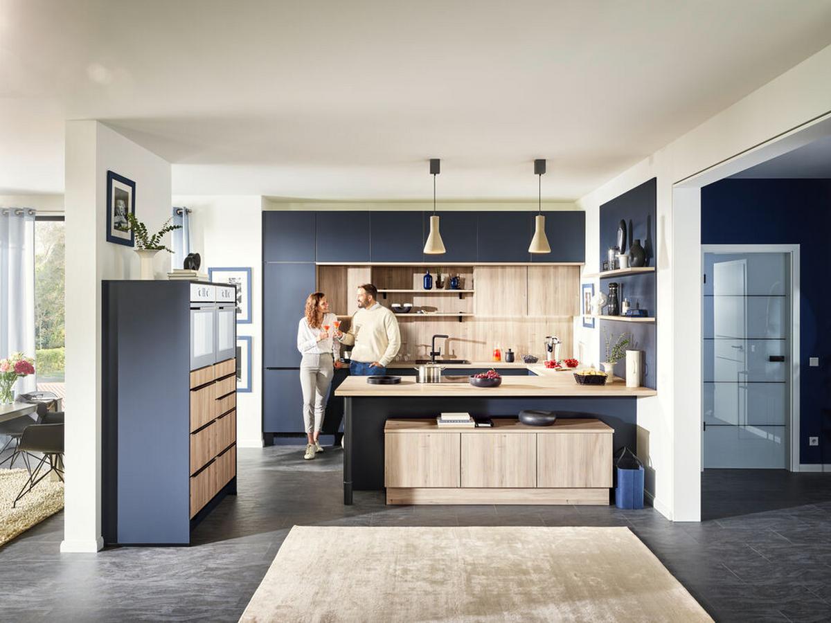 Einbauküchen Pn 210 Frei Planbar Modernes Design - Holzwerkstoff - Pino