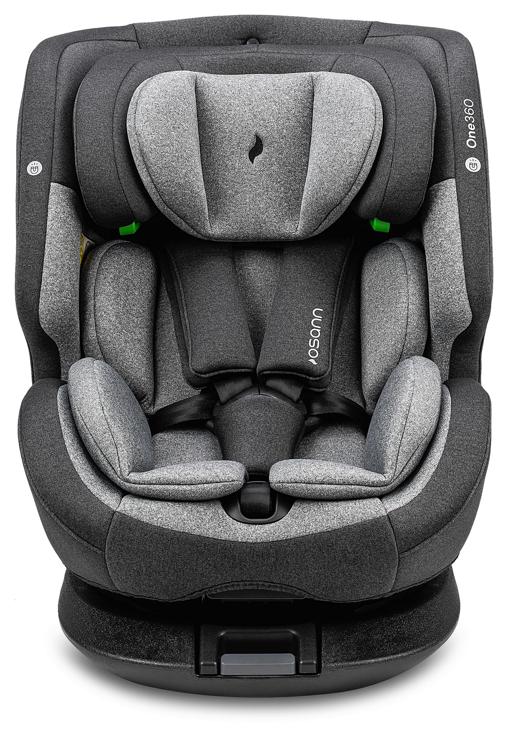 Reboarder-kindersitz One360 S - Dunkelgrau/Hellgrau, Basics, Kunststoff/Textil (43/58/48cm) - Osann