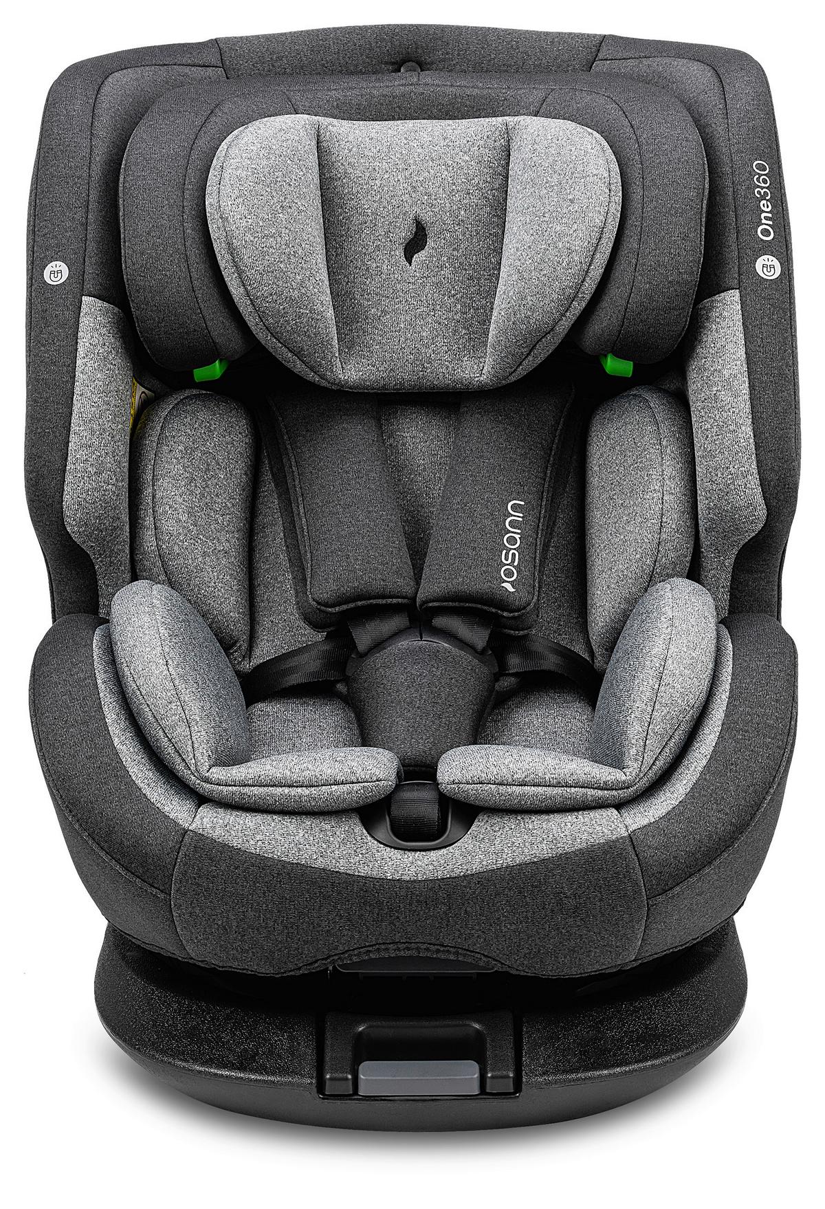 Reboarder-kindersitz One360 S - Dunkelgrau/Hellgrau, Basics, Kunststoff/Textil (43/58/48cm) - Osann