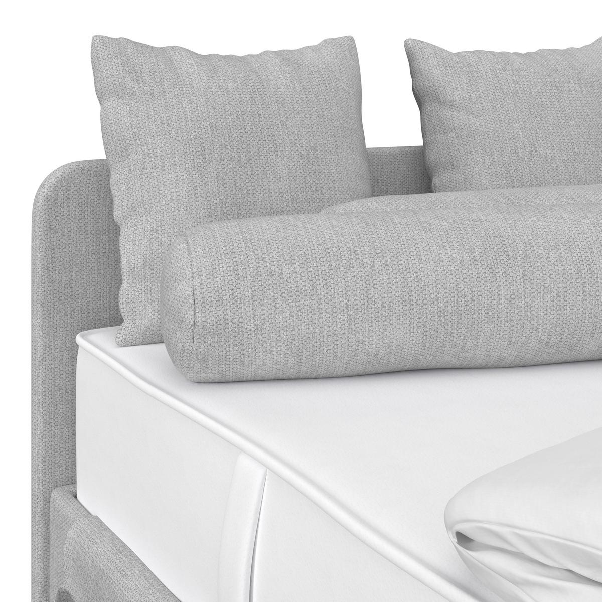 Kárpitozott Ágy Remi 90/200cm - szürke, Modern, textil/fa (90/200cm)