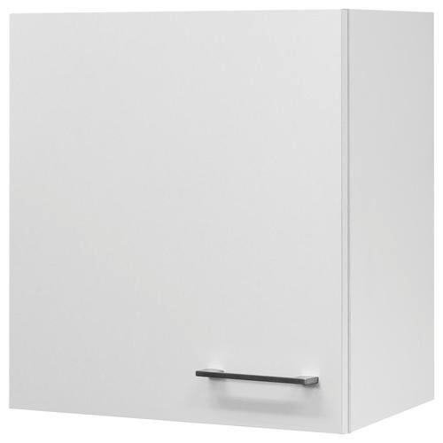 Horná kuchynská skrinka NEO - biela/farba ušľachtilej ocele, Modern, kov/kompozitné drevo (50/54/32cm) - FlexWell