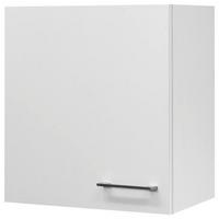 Horní kuchyňská skřiňka NEO - bílá/barvy nerez oceli, Moderní, kov/kompozitní dřevo (50/54/32cm) - FlexWell