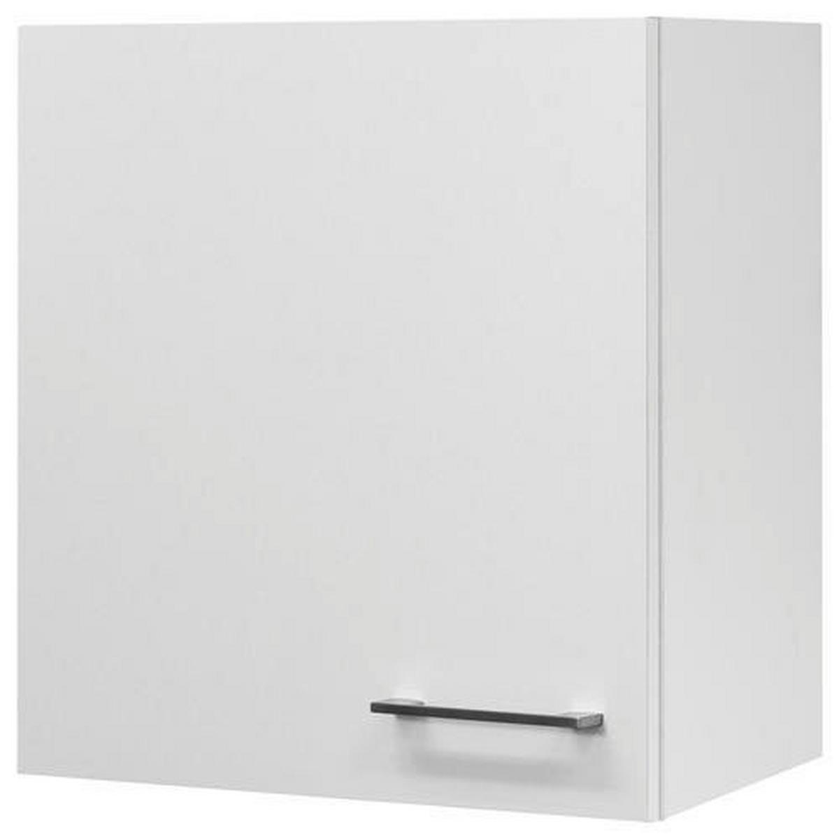 Horní kuchyňská skřiňka NEO - bílá/barvy nerez oceli, Moderní, kov/kompozitní dřevo (50/54/32cm) - FlexWell