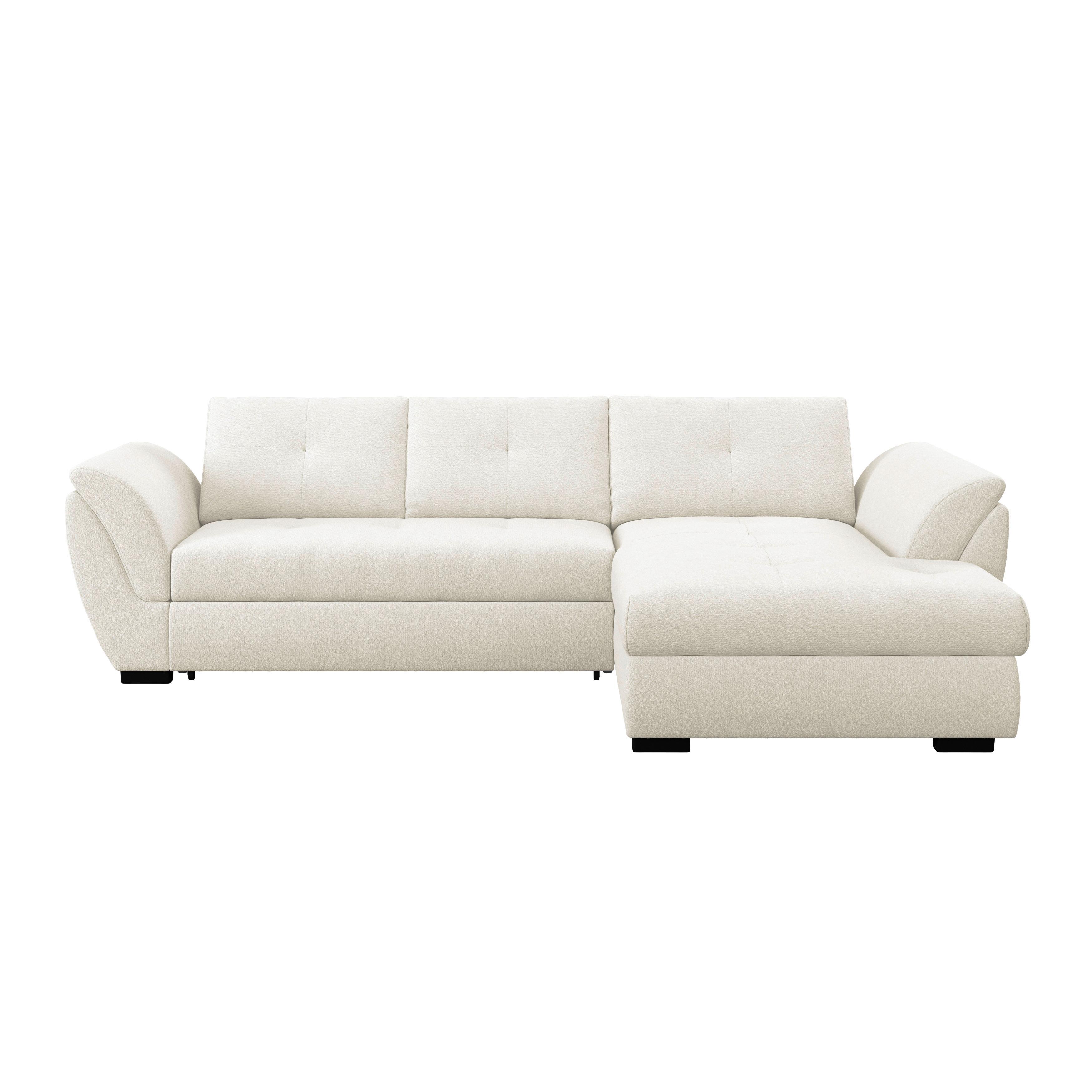 Rohová sedačka BERISSO, pravá, sivá tk. VINCI - čierna/sivá, Konventionell, textil (278/187cm) - Ondega