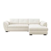 Rohová sedačka BERISSO, pravá, sivá tk. VINCI - čierna/sivá, Konventionell, textil (278/187cm) - Ondega