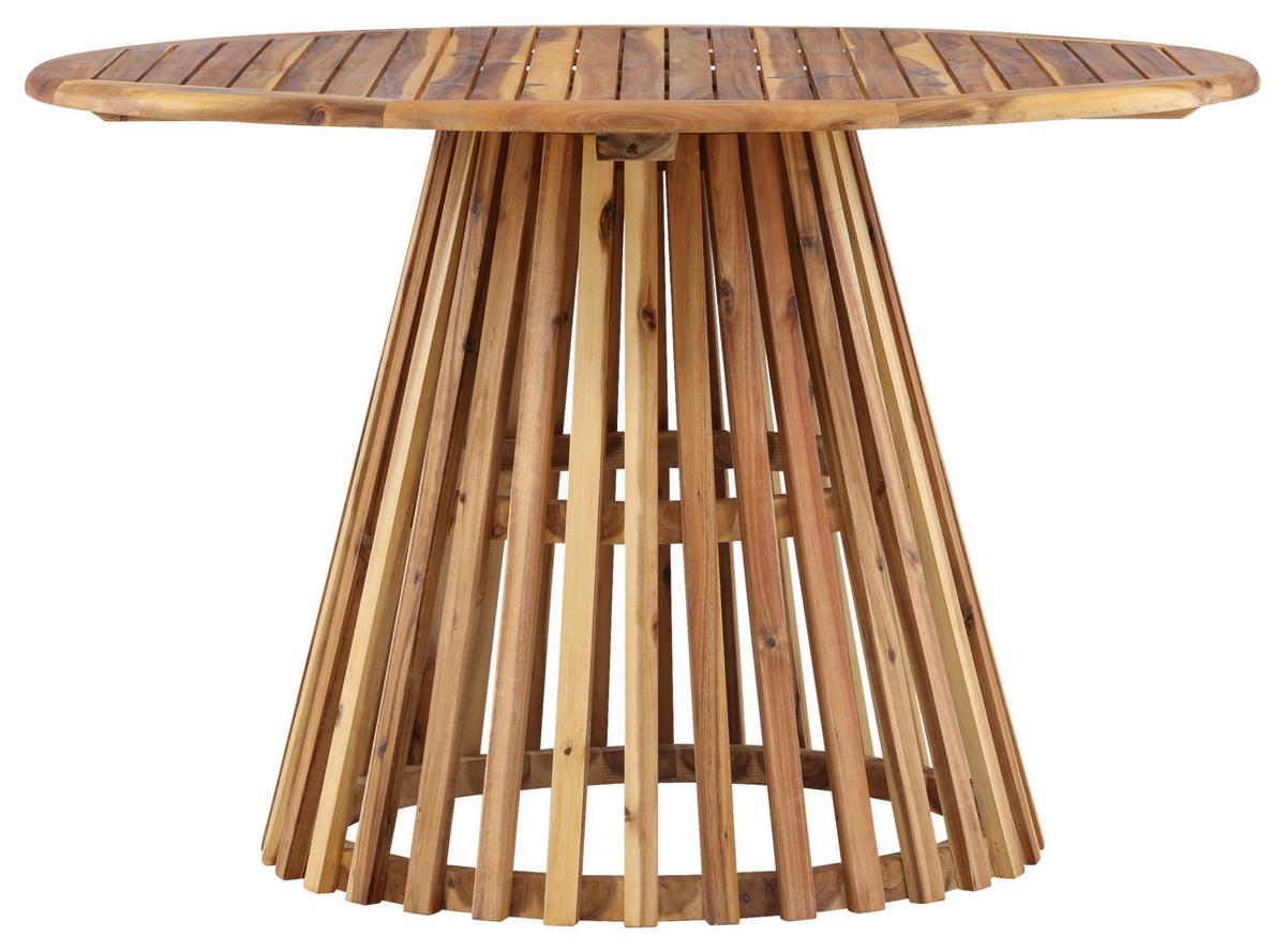 Gartentisch Lumpur Akazienholz L 120 cm - Akaziefarben, KONVENTIONELL, Holz (120/120/75cm) - Gardenson