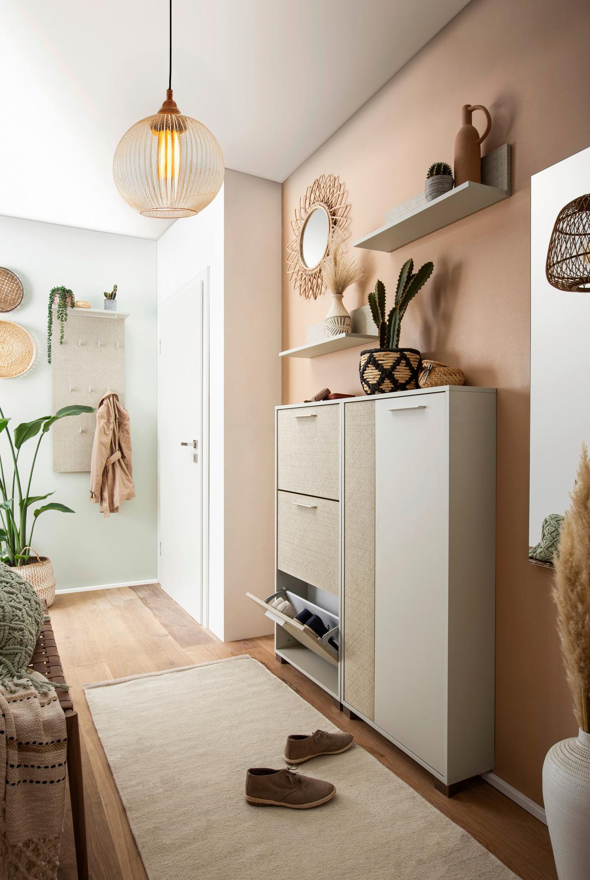 Wandregal Edno, Beige B: 60 Cm - Beige, Design, Holzwerkstoff (60/15,7/17,3cm) - MID.YOU