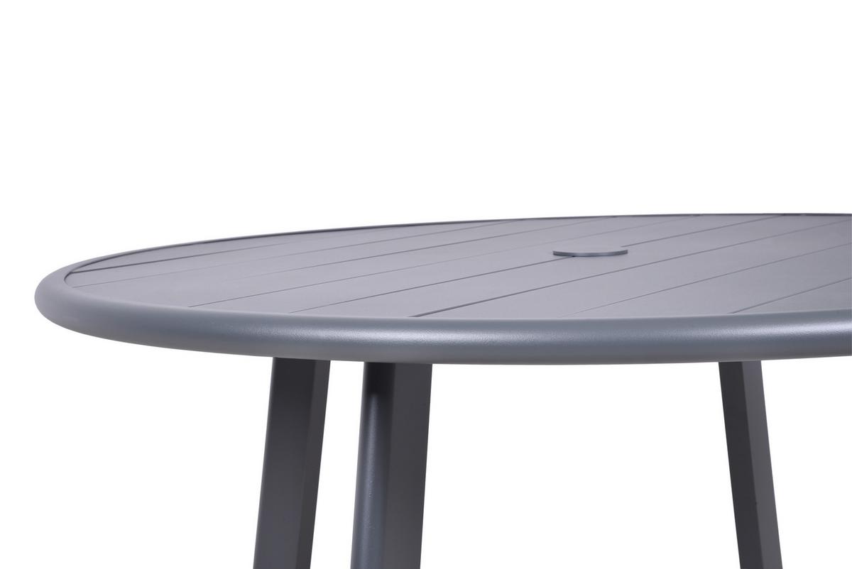 Gartentisch Costa - Anthrazit, Basics, Kunststoff/Metall (101,5/101,5/72cm) - Gardenson