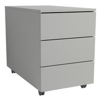 Rollcontainer Dalosa Grau B: 39 Cm - Schwarz/Grau, Design, Holzwerkstoff/Kunststoff (39/55/70cm) - MID.YOU