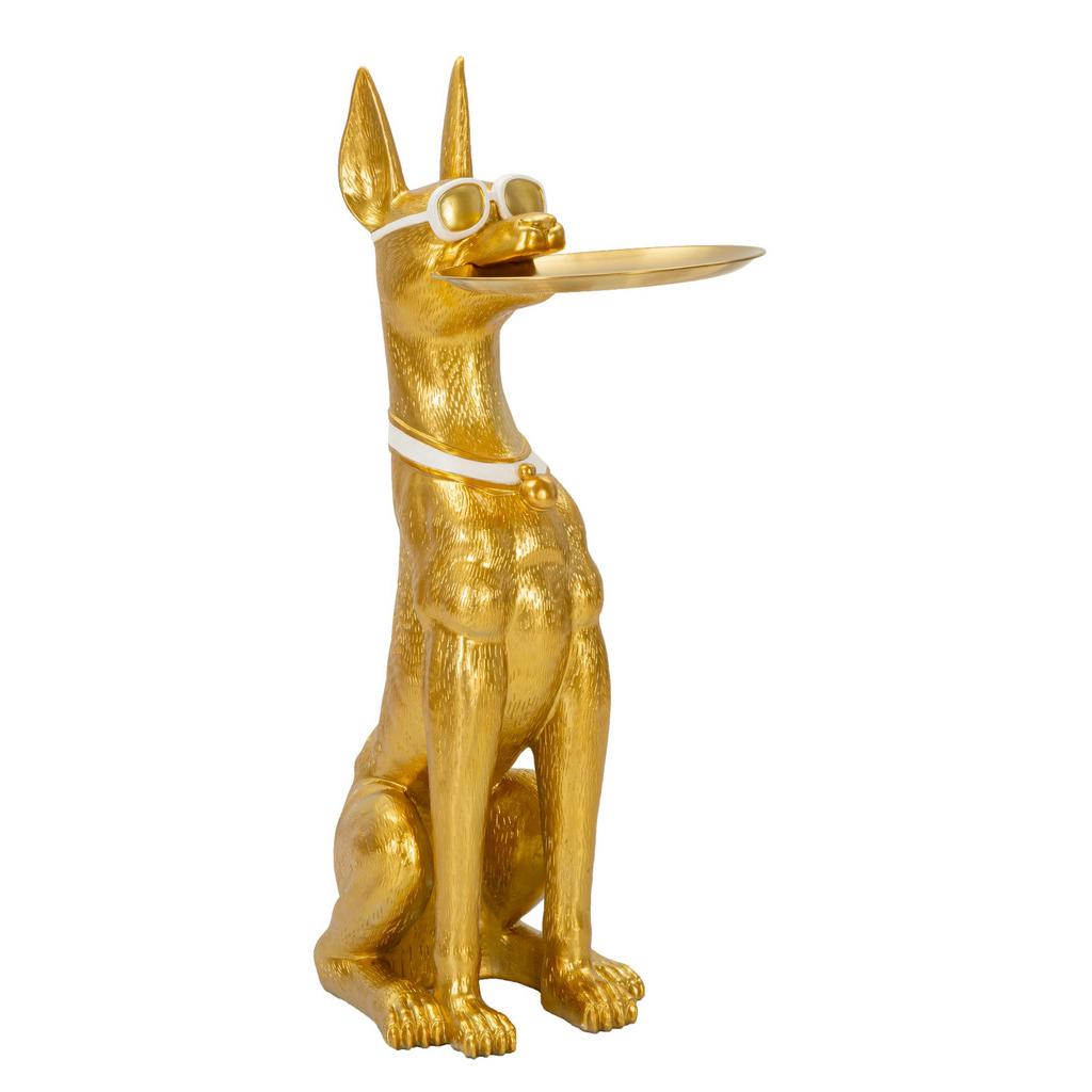 SKULPTUR Kunststoff/Metall, Gold