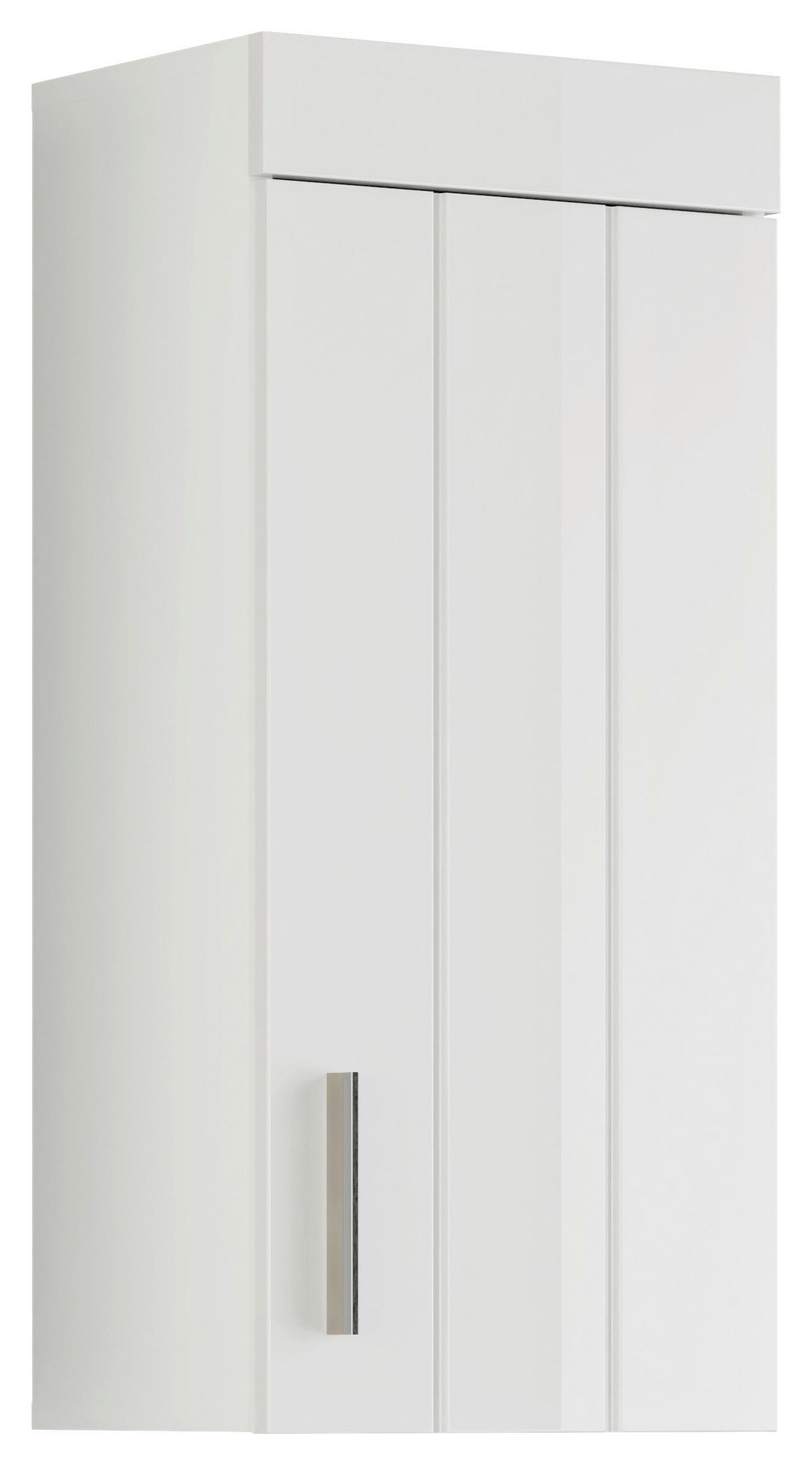 Hängeschrank Snow - Weiß Hochglanz, MODERN, Holzwerkstoff (36/79/24cm) - MID.YOU