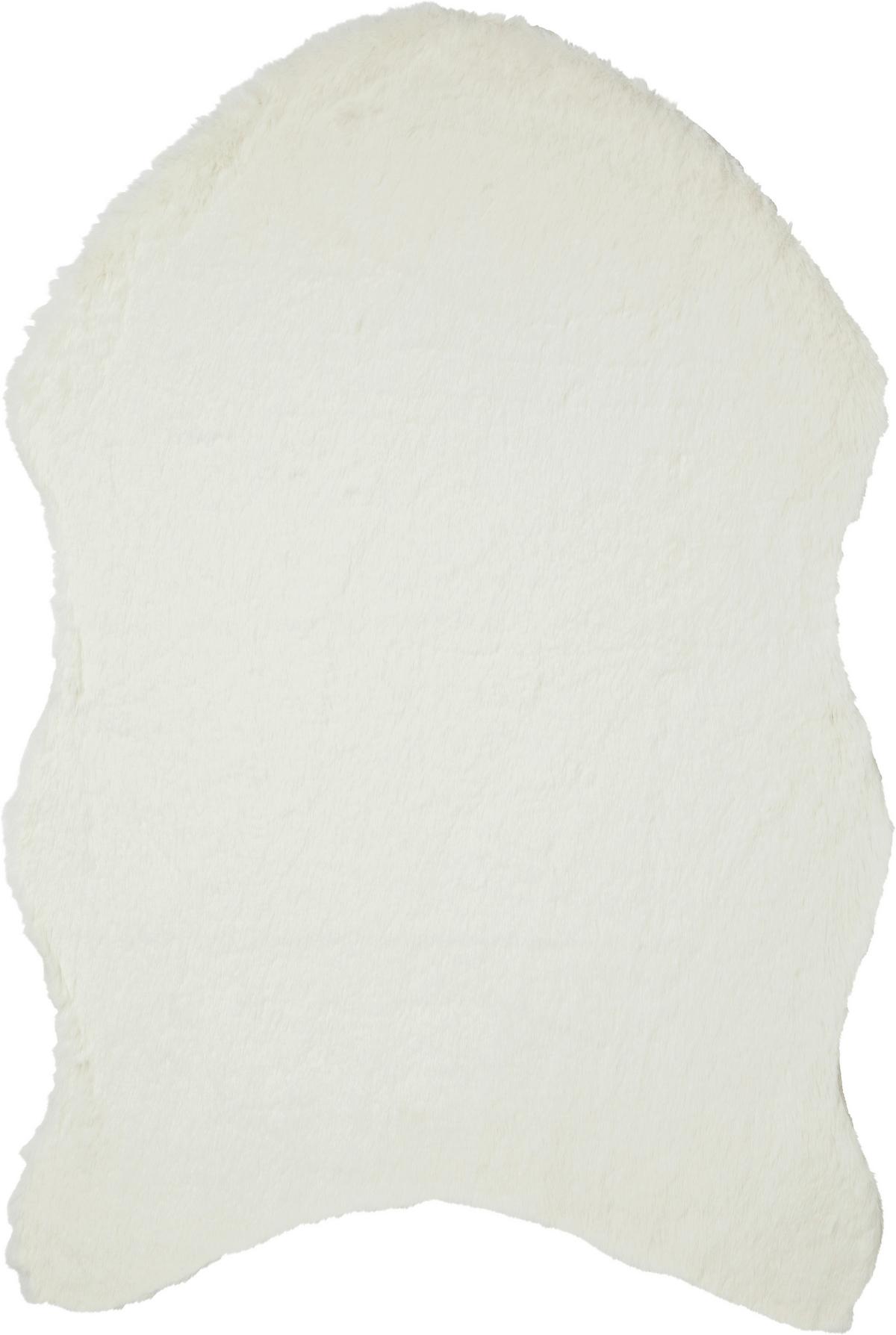 UMĚLÁ KOŽEŠINA SUSI JUB, 90/60 cm - bílá/barvy stříbra, Romantický / Rustikální, textil (90/60cm) - Modern Living