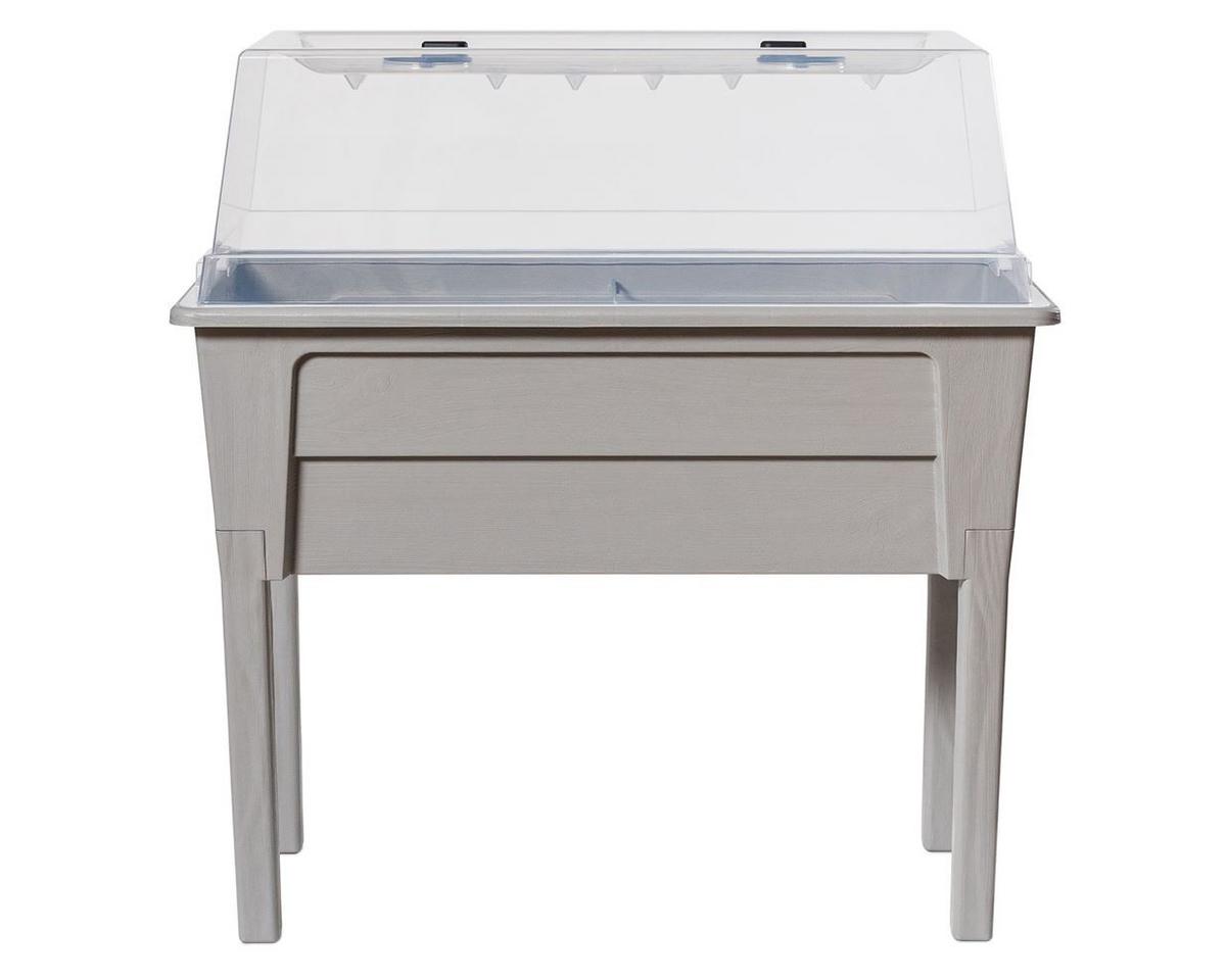 Hochbeet Kunststoff Victoria 78x81x38 cm Hellgrau - Hellgrau, Basics, Kunststoff (78/81/38cm)