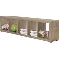 REGÁL ARON 5 - barvy dubu, Moderní, kompozitní dřevo/plast (190,4/46,8/35cm)