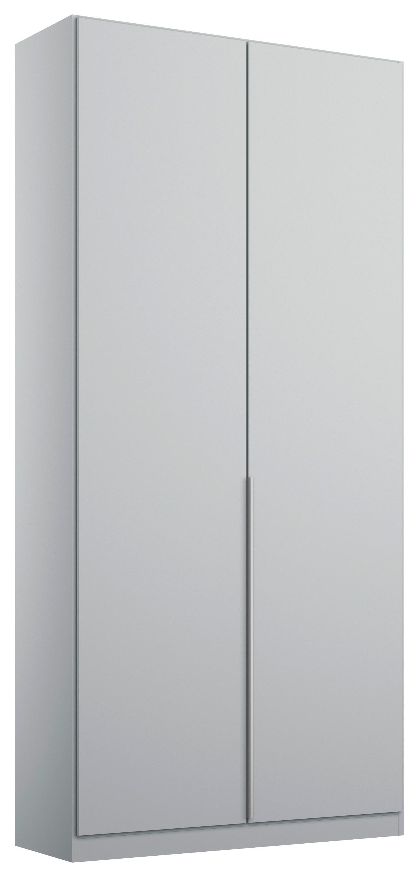 Drehtürenschrank 91 Cm Alabama, Seidengrau - Hellgrau, MODERN, Holzwerkstoff (91/229/54cm)