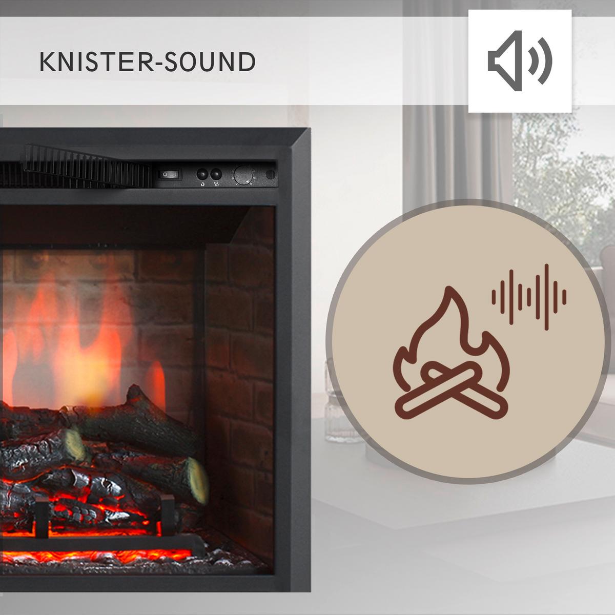 Elektrokamin Calida 30" - Schwarz, Basics, Metall (89/72/32cm)