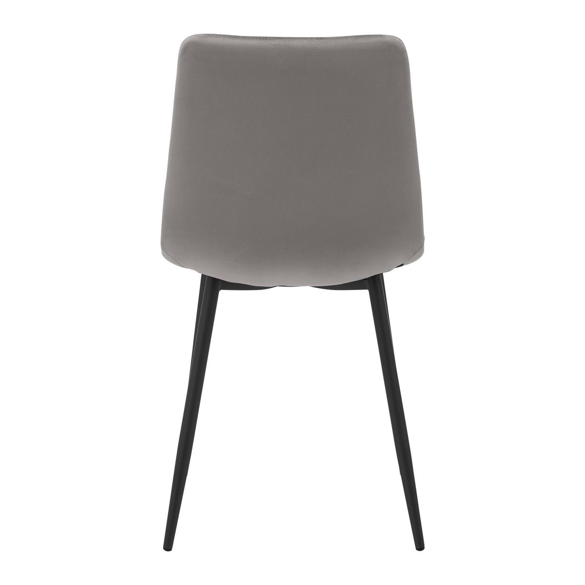 Jídelní židle RIA šedohnědá - černá/šedohnědá, Moderní, kov/dřevo (43,5/87/54cm) - Bessagi Home