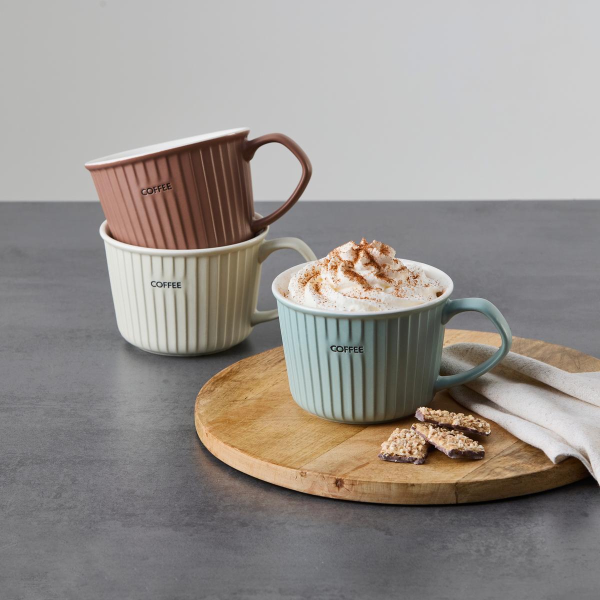 ŠÁLKA MALVIN - CA. 470 ML - hnedá/pastelová modrá, Konventionell, keramika (12.1/8.5cm) - Mömax