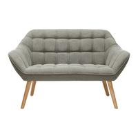 Dvoumístná pohovka Monique, šedá - šedá, Moderní, dřevo/textil (127/76/74,5cm) - Modern Living