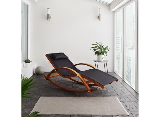 Húpacie Lehátko Jenna - čierna, Moderný (72/70/167cm) - Mömax modern living Húpacie Lehátko Jenna - čierna, Moderný (72/70/167cm) - Mömax modern living