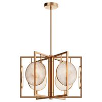 Pendelleuchte Marmo - Goldfarben, Trend, Stein/Metall (51,7/37,5/51,7cm) - MAYTONI