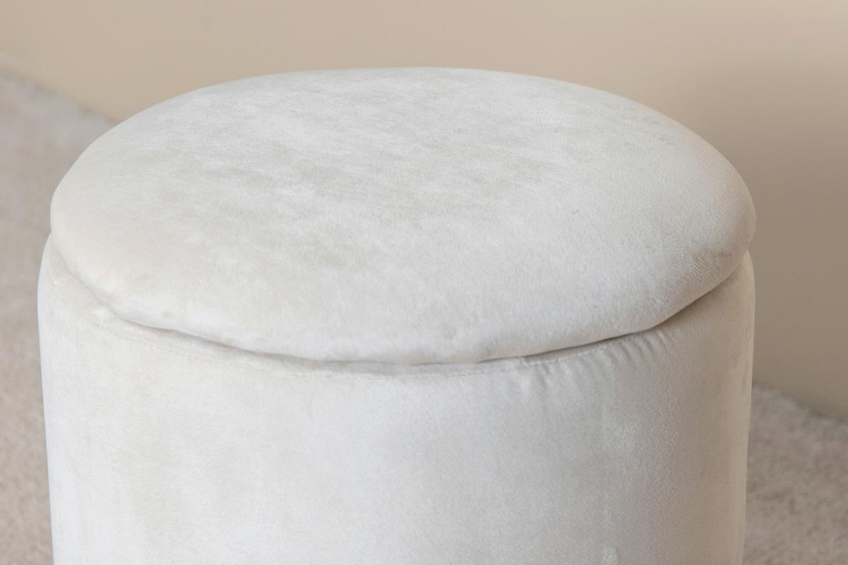 Pouf Limpen - Creme, Design, Textil (32/40/32cm) - Livetastic