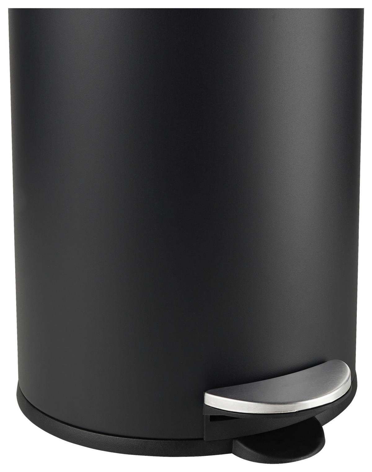 Nášľapný kôš James, 20 l - čierna, Konventionell, kov/plast (29/47,5cm) - Modern Living