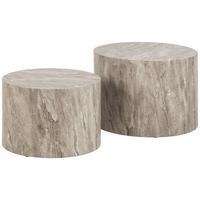 Couchtischset Dice Grau, 58 Cm - Grau, Design, Holzwerkstoff (58/58/40cm) - MID.YOU