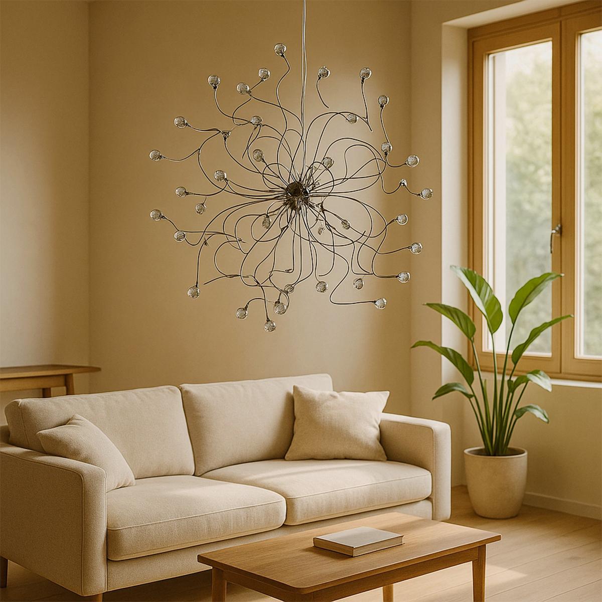 Csillár 4726/6 Trilly - krómszínű, Konventionell, fém (60/60/150cm)