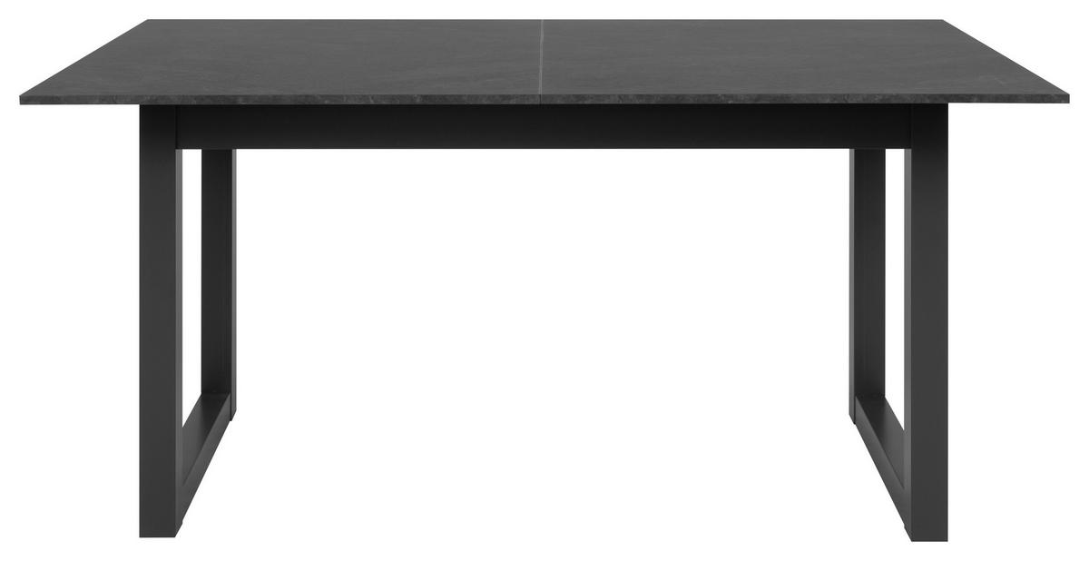 Esstisch Ausziehbar Austin 160x90x75 Cm Anthrazit - Schieferfarben/Anthrazit, Design, Holzwerkstoff (160/90/75cm) - MID.YOU