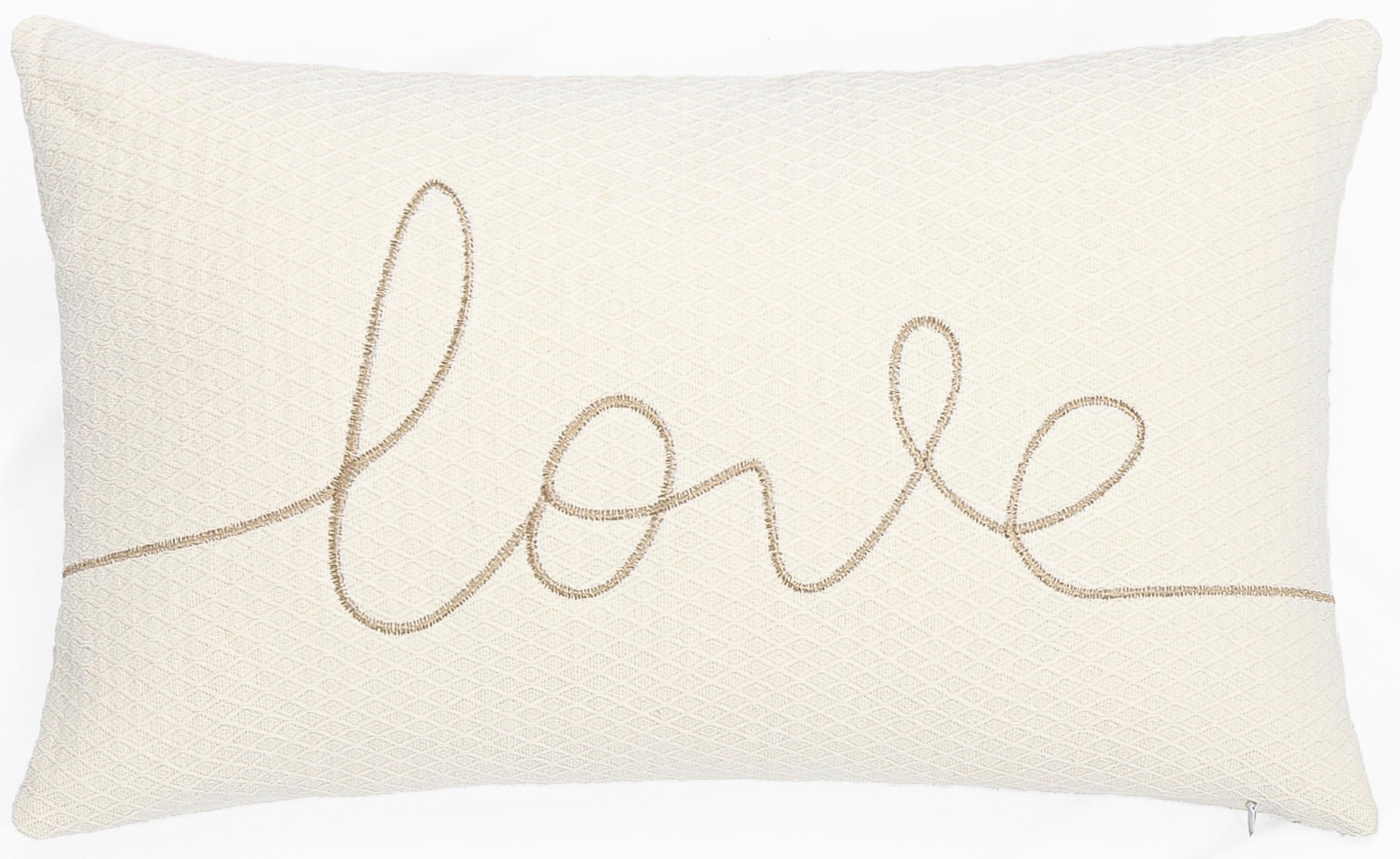 DEKORAČNÝ VANKÚŠ EMOTION - biela, textil (30/50cm) - Mömax