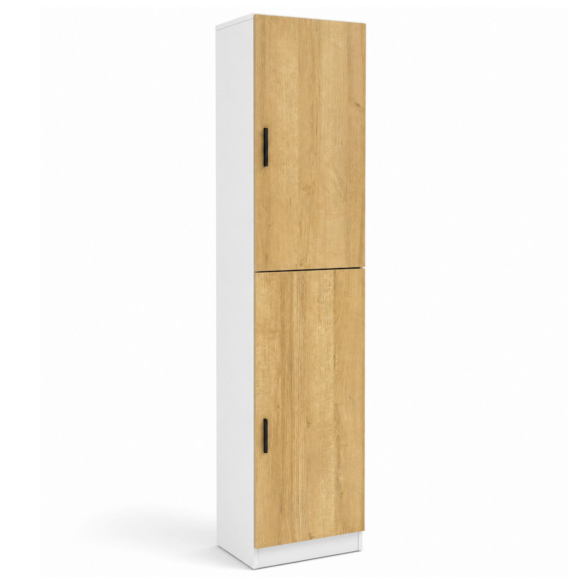 AKTENSCHRANK DILOS L - Honigeiche/Weiß, MODERN, Holzwerkstoff (38/183/32cm) - MID.YOU