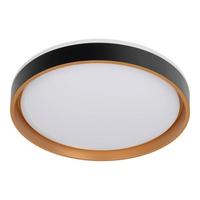 Led-deckenleuchte 3-Fach-Dimmbar - Schwarz, Design, Kunststoff/Metall (39/8cm) - Näve