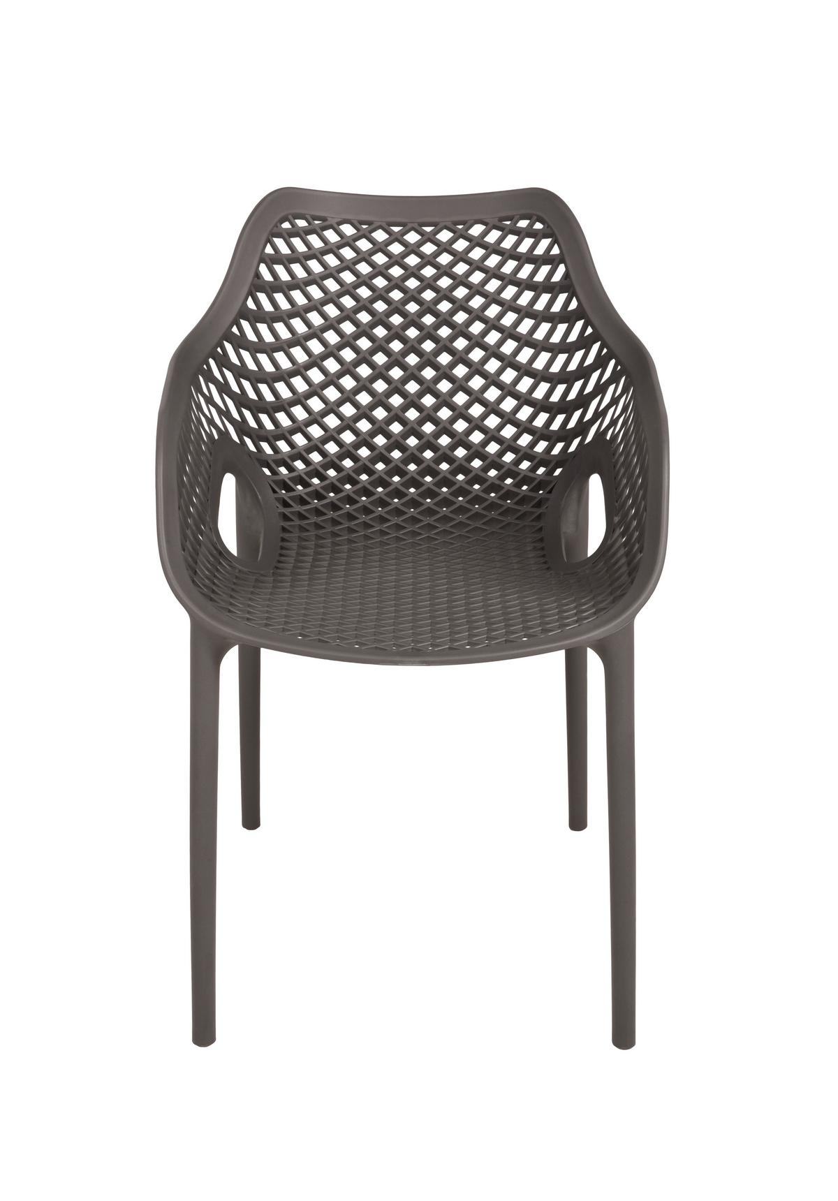 GARTENSTUHL-SET STUHL LAURIA,ANTHRAZIT,2ER SET - Anthrazit, MODERN, Kunststoff (53/82/60cm) - Gardenson