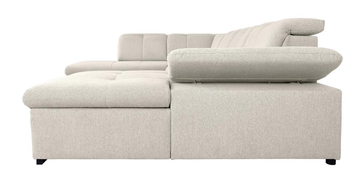 Wohnlandschaft Ramzes Beige U: 215x238x173 cm - Beige/Grau, Design, Textil (215/328/173cm) - MID.YOU