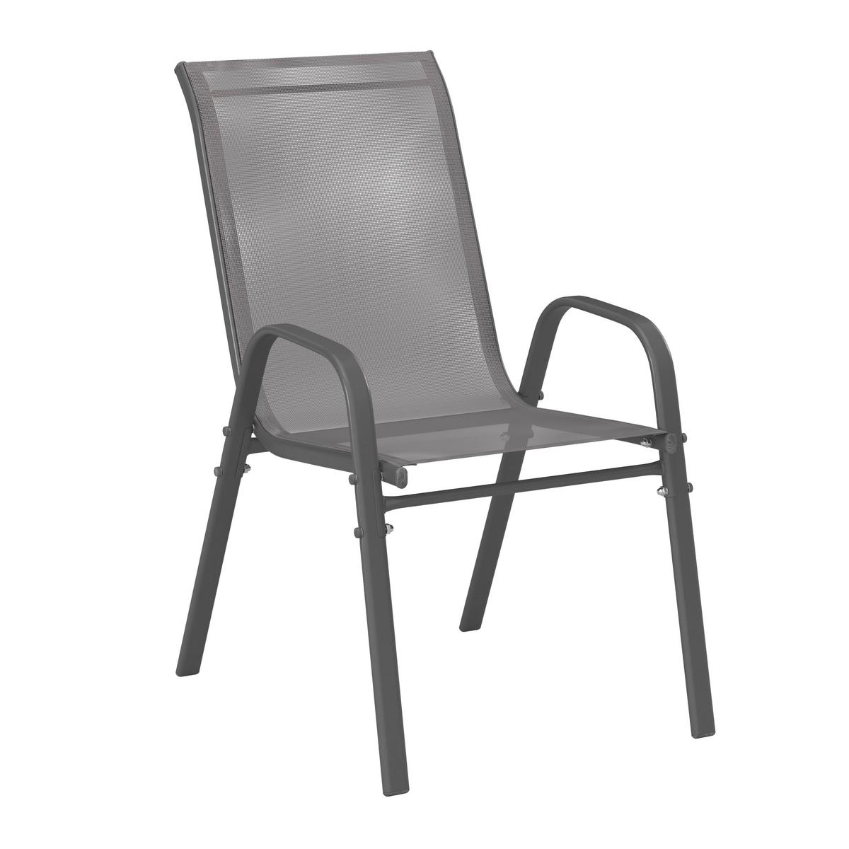 Gartenmöbel Set 8-tlg. Mao Aus Metall/textil/glas - Anthrazit, MODERN, Glas/Textil - Luca Bessoni