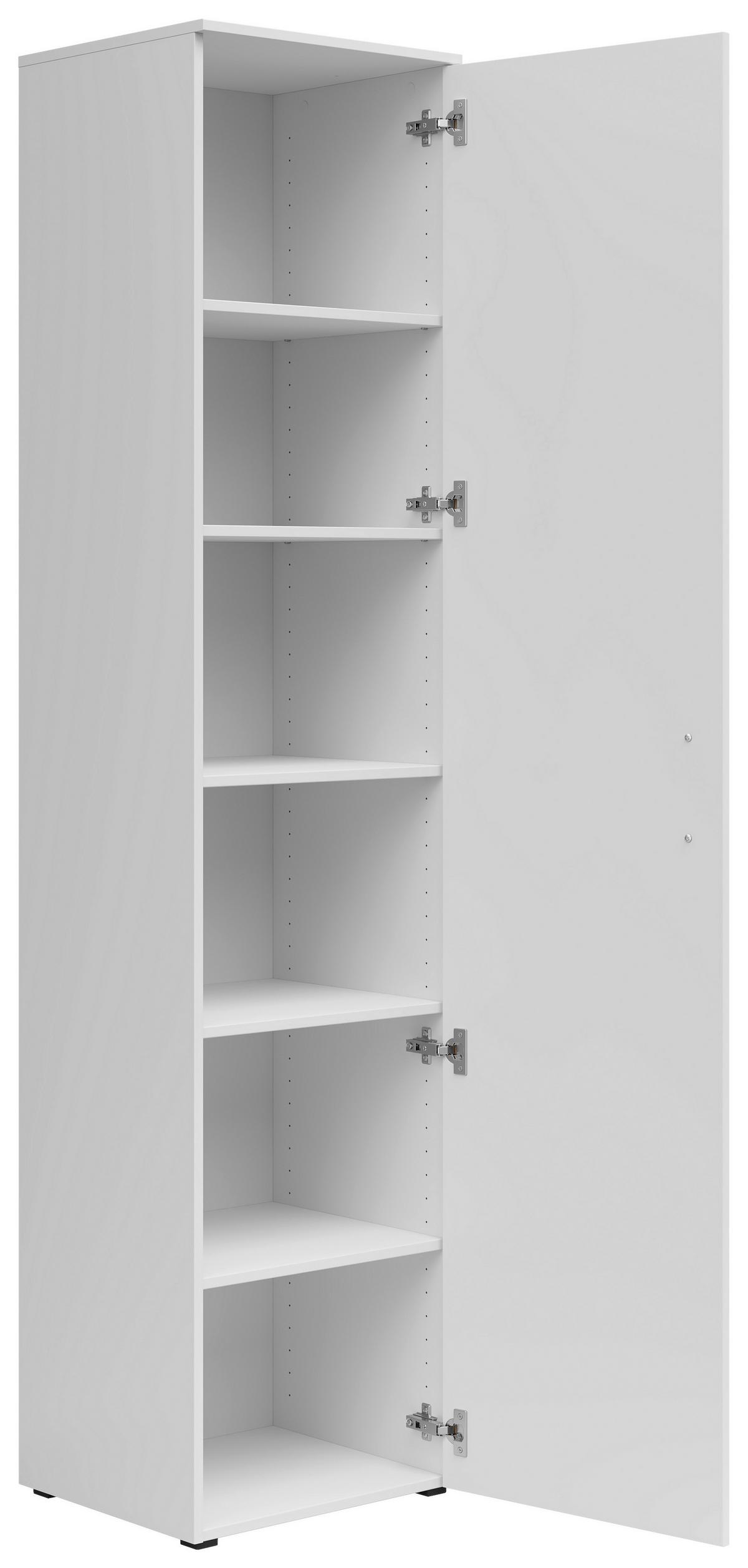 Skriňa MULTISTAURAUM š: 45 cm - čierna/biela, Modern, kompozitné drevo/plast (45/195/40cm)