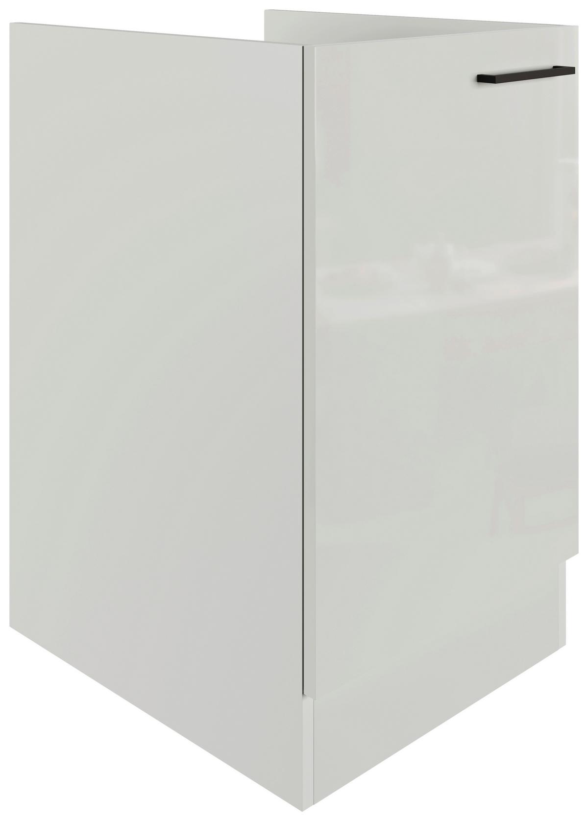 Dřezová skříňka LEVI - šedá/černá, Moderní, kov/kompozitní dřevo (50/82/60cm) - FlexWell