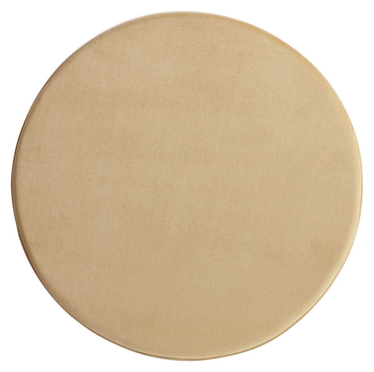 Hocker Elyse 100 Goldfarben/orange D: 50 Cm - Goldfarben/Orange, Design, Textil (50/42cm) - Kayoom