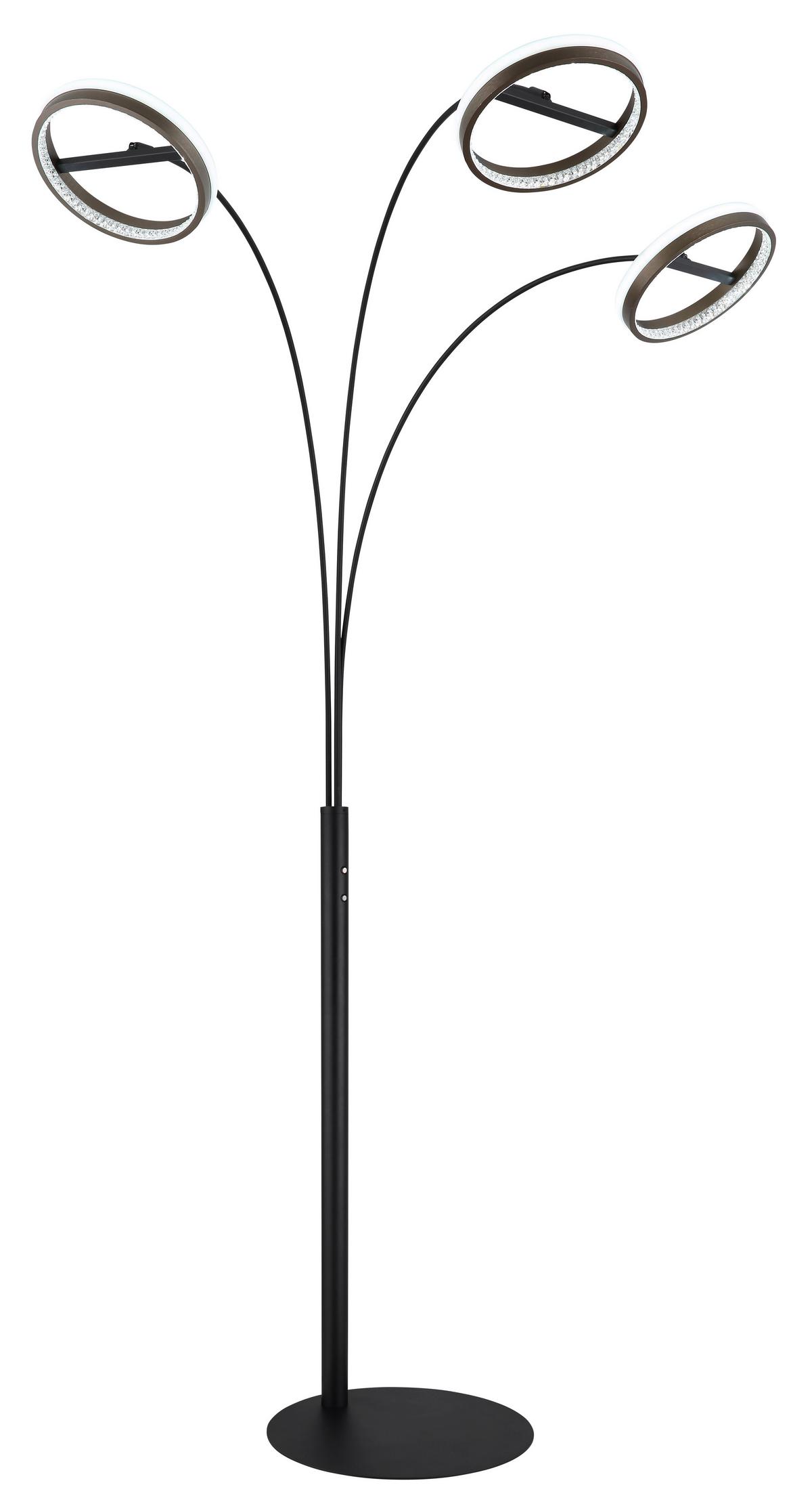 Hochvoltleuchte ca. 83,7x102,3x190,2 cm - Klar/Dunkelgrau, Design, Kunststoff/Metall (83,7/102,3/190,2cm) - Globo